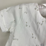 Load image into Gallery viewer, Mayoral White Geese Romper 65 cm 2-4 Months NWT
