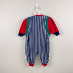 Load image into Gallery viewer, Vintage Healthtex Striped Train Coverall Romper 6-9 Months USA
