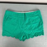 Load image into Gallery viewer, J. Crew Girls Green Scalloped Hem Shorts 10
