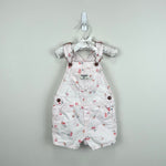 Load image into Gallery viewer, OshKosh B&#39;gosh Pink Cherry Print Canvas Shortall 24 Months
