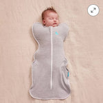 Load image into Gallery viewer, Love to Dream Swaddle Up Sleep Sack Cotton 1.0 TOG Two Way Zipper Gray Small
