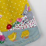 Load image into Gallery viewer, Mini Boden Baby Lamb Applique Dress Sweet Corn Yellow 6-9 Months
