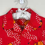 Load image into Gallery viewer, Vintage Esprit Kids Red Sailboat Button Up Collared Shirt Medium
