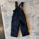 Load image into Gallery viewer, Lands' End Kids Squall Waterproof Iron Knee Bib Snow Pants Black 3T
