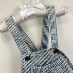 Load image into Gallery viewer, Vintage OshKosh B'gosh Striped Acid Wash Shortall Romper 6 USA
