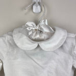 Load image into Gallery viewer, Janie and Jack Baby Peter Pan Collar Bodysuit Ivory 6-12 Months
