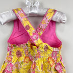 Load image into Gallery viewer, Vintage Y2K OshKosh B'gosh Yellow Pink Floral Sun Dress 2T
