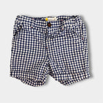 Load image into Gallery viewer, Mini Baby Boden Textured Shorts Blue Gingham 2-3
