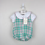 Load image into Gallery viewer, The Beaufort Bonnet Company Brooksy Bubble Set Putney Plaid 6-12 Months NWT

