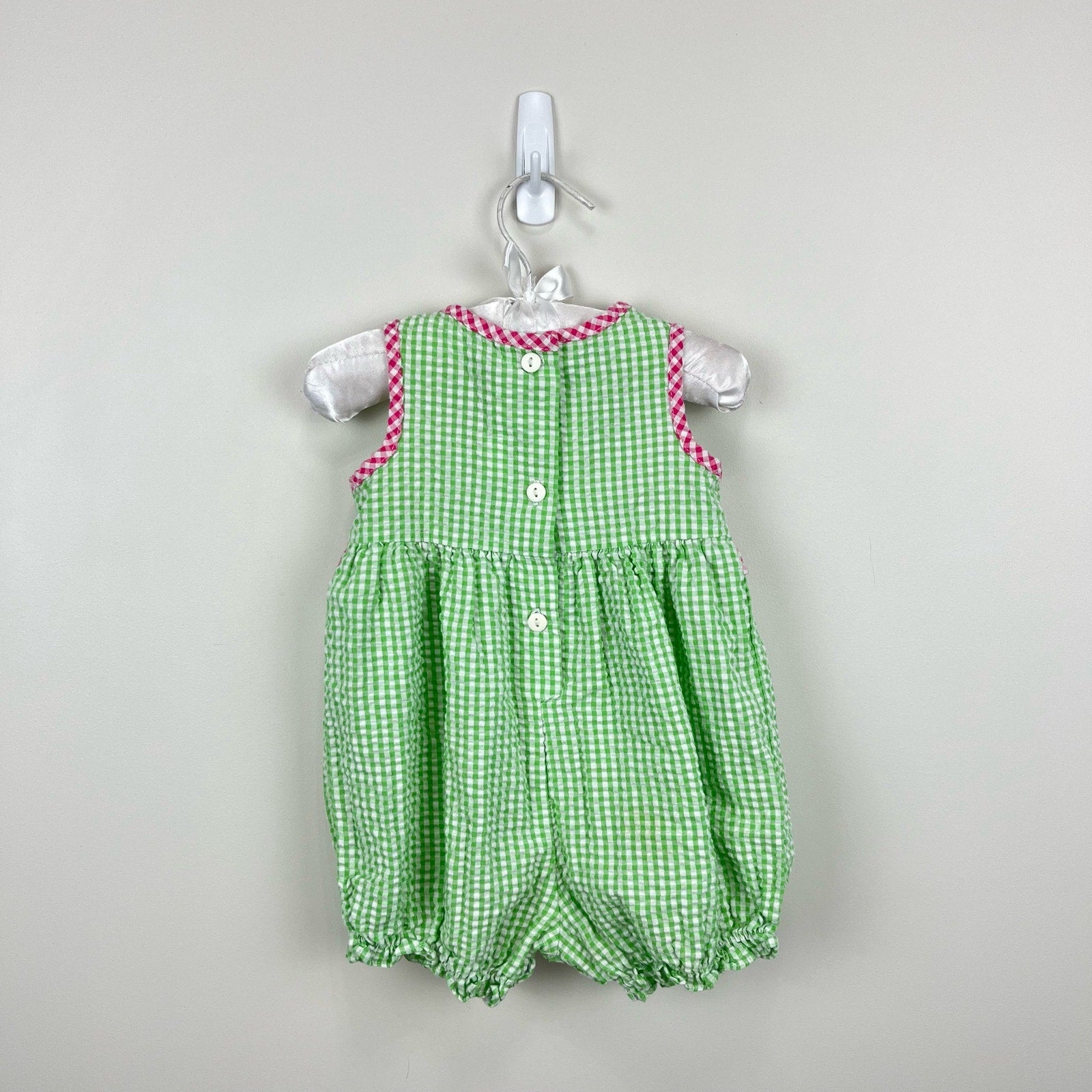 Vintage Good Lad Ruffle Fruit Romper & Sun Hat 12 Months