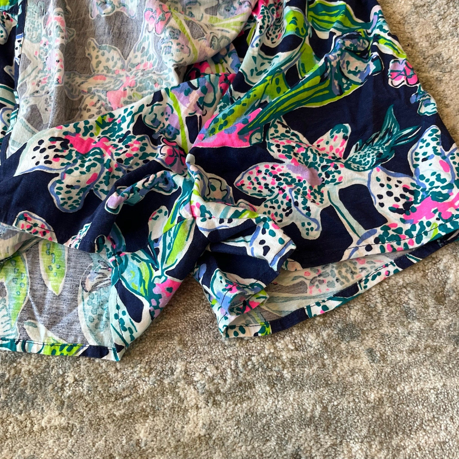 Lilly Pulitzer Girls Karla Skort Bright Navy Sway This Way L 8-10