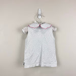 Load image into Gallery viewer, TBBC Paige's Playful Polo Barbados Blue Micro Dot w/ Pink 18-24 Months
