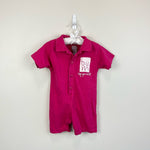 Load image into Gallery viewer, Vintage BUM Equipment Pink Shortall Romper 6-12 Months USA
