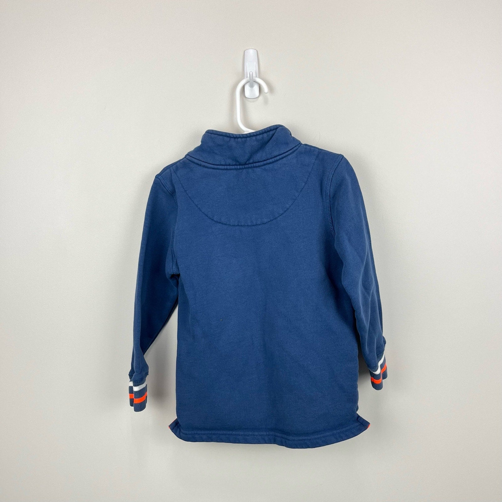 Mini Boden Quarter Zip Blue Sweatshirt 5-6