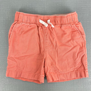 J. Crew Boys Drawstring Twill Dock Short Orange 5T