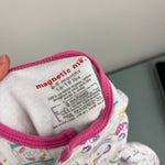 Load image into Gallery viewer, Magnetic Me Organic Cotton Magnetic Baby Footie Rainbow Sprinkle Cake 6-9 months
