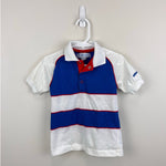 Load image into Gallery viewer, Vintage OshKosh B'gosh Blue White Striped Polo Shirt 6 USA
