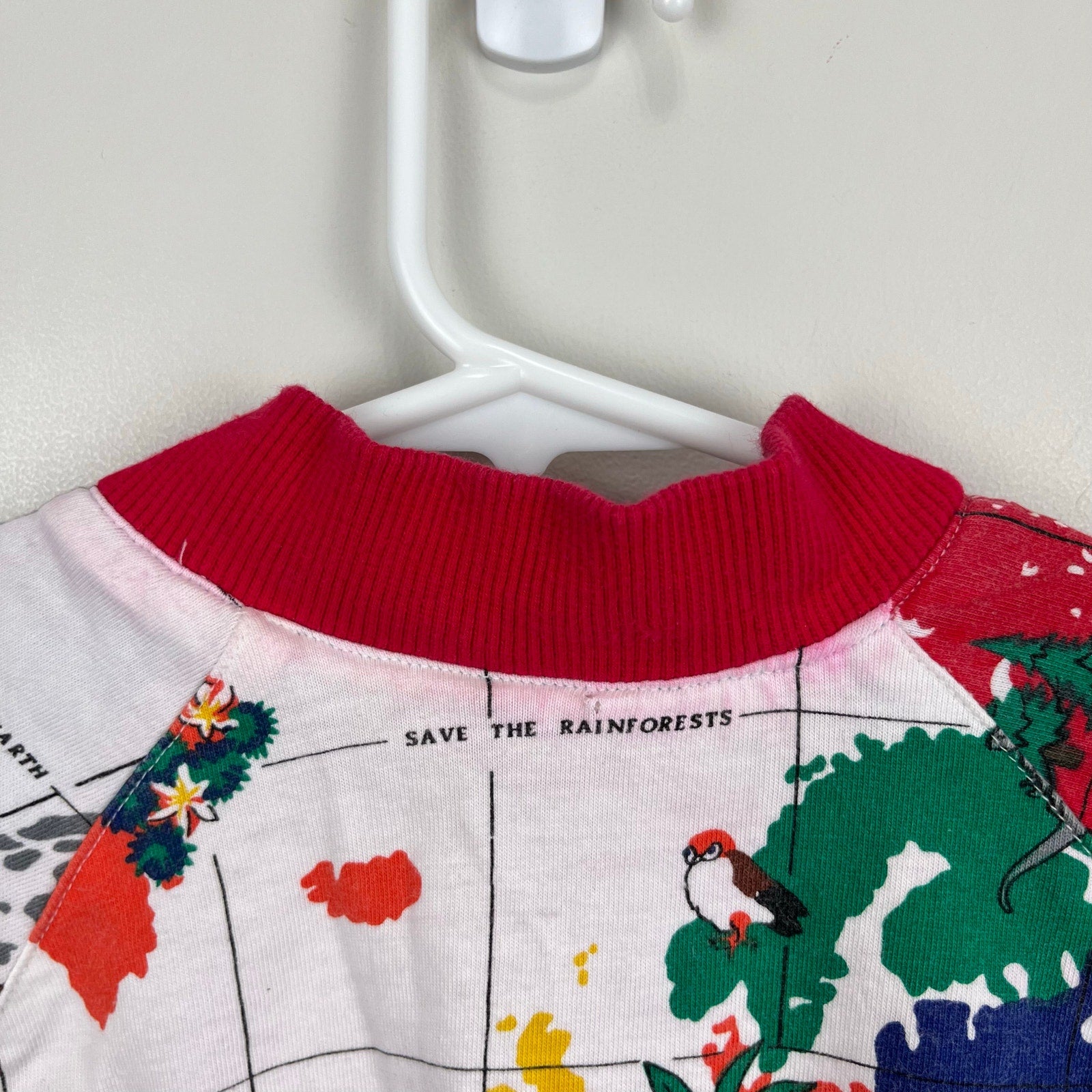 Vintage M.P.S. Pourquoi? Reversible World Map Jacket 4T