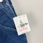 Load image into Gallery viewer, Vintage Baby Guess Blue Jean Overalls 12 Months NWT USA
