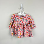 Load image into Gallery viewer, Hanna Andersson Long Sleeve Dress Floral Confetti Petal Pink 60 cm 3-6 Months

