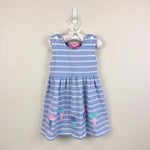 Load image into Gallery viewer, Florence Eiseman Girls Ice Cream Striped Knit Dress Light Blue 3T
