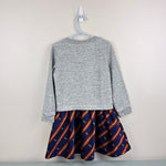 Load image into Gallery viewer, Mini Boden x Harry Potter Sequin Seeker Quidditch Dress Gray Marl 6-7
