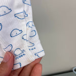 Load image into Gallery viewer, Vintage Small Stars White Blue Whale Shortall Romper 6-9 Months

