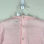 Load image into Gallery viewer, Vintage Kids Exchange Pink Ruffle Snow Day Sweater 6 Months

