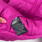 Load image into Gallery viewer, The North Face Girls Reversible Perrito Jacket Peak Purple Terrain Multi-Print 4T

