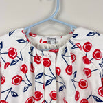 Load image into Gallery viewer, Bonpoint Girls Quilted Cherry Cardigan Jacket 6
