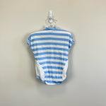 Load image into Gallery viewer, Vintage Carter's Blue Striped Sailor Romper 9 Months USA
