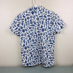 Load image into Gallery viewer, Mini Boden Cotton Linen Shirt Sapphire Blue Seashore Boys 13-14
