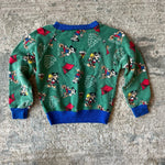 Load image into Gallery viewer, Vintage Mickey's Stuff for Kids Green Camping Sweatsuit 3T USA
