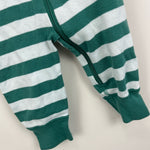 Load image into Gallery viewer, Hanna Andersson Green Striped Pajamas 60 cm 3-6 Months
