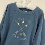 Load image into Gallery viewer, Gymboree Love to Explore Sweatshirt Medium 7-8
