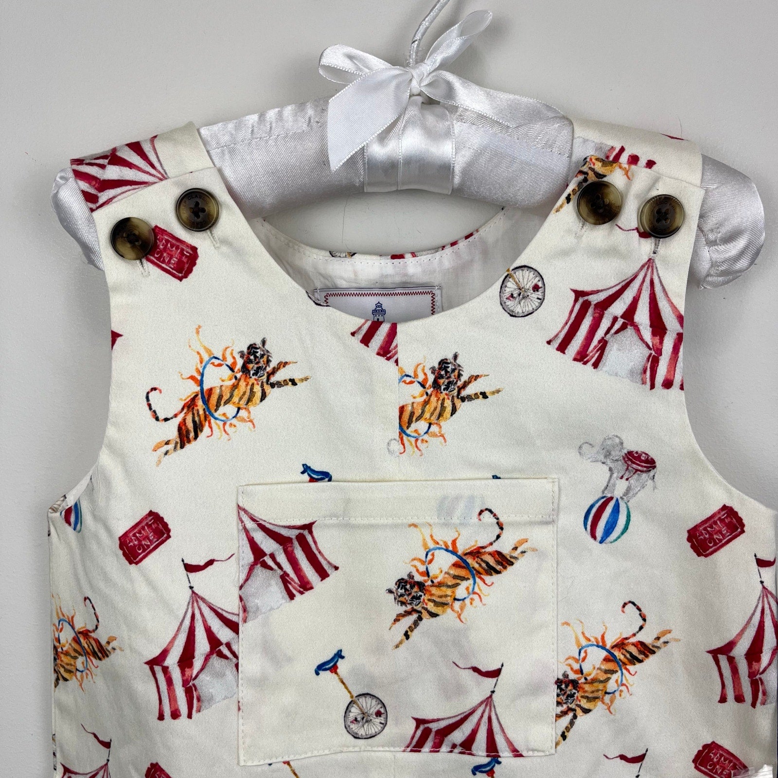 Classic Prep Childrenswear James Shortall Romper Circus Print 2T NWT