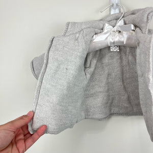 Bonpoint Gray Cardigan and Knit Pants Set 3 Months