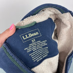 Load image into Gallery viewer, L.L. Bean Navy Sherpa Fleece Lined Hoodie Sweatshirt 2T

