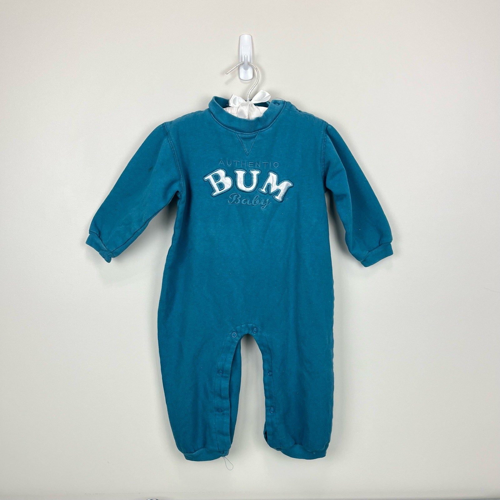 Vintage BUM Equipment Teal Coverall 24 Months