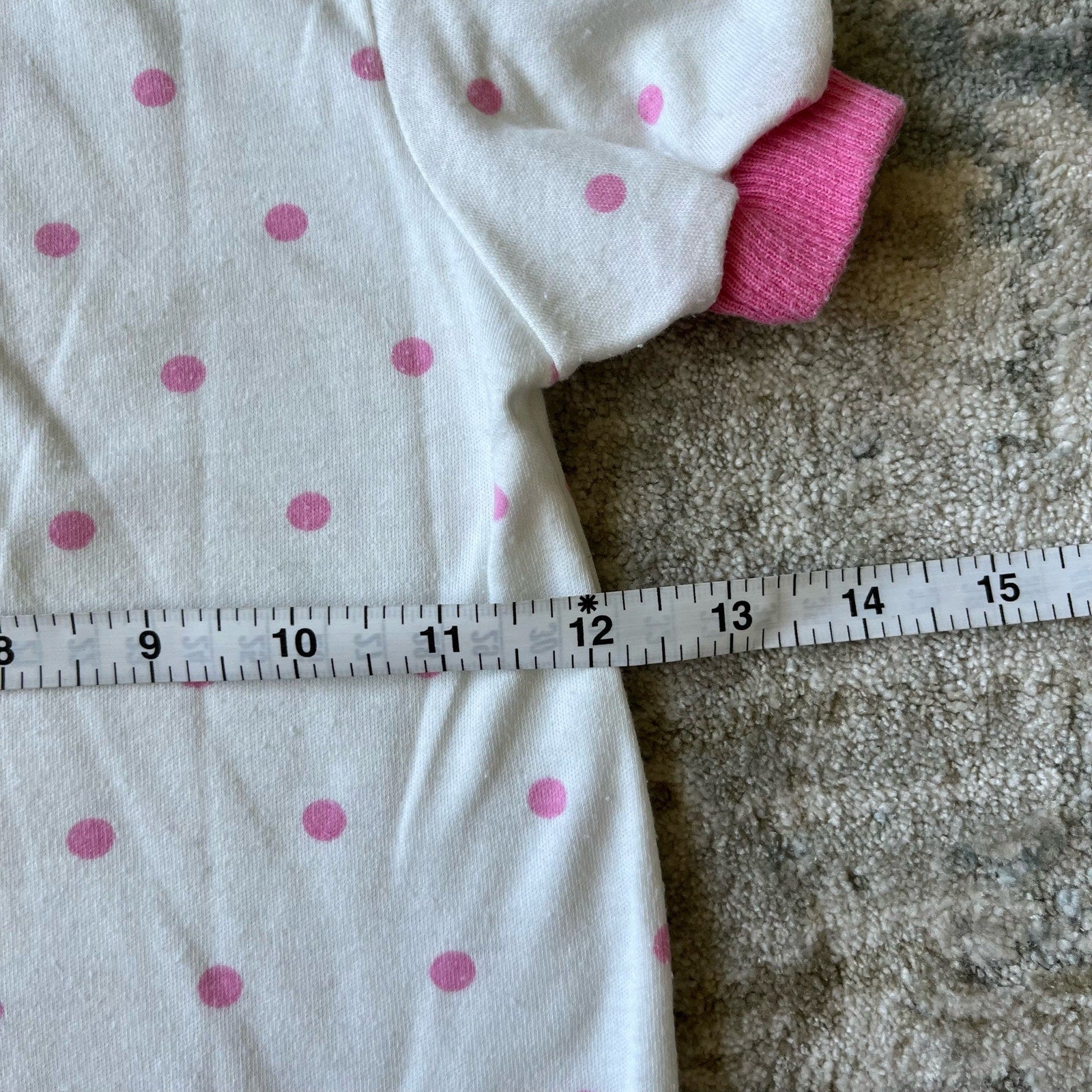 Vintage Health-tex Pink Polka Dot Flower Outfit 3T USA