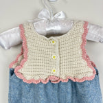 Load image into Gallery viewer, Mini Boden Crochet Cashmere Chick Dress 6-12 Months
