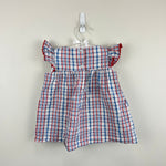 Load image into Gallery viewer, The Beaufort Bonnet Company Rosemary Ruffle Dress Seersucker Plaid 12-18 Months
