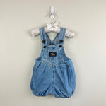 Load image into Gallery viewer, Vintage OshKosh B'gosh Blue Jean Bubble Romper 6-9 Months
