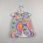 Load image into Gallery viewer, Lilly Pulitzer Infant Shift Dress Light Iris Blue Written in the Sun QR 12-18 Months
