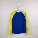 Load image into Gallery viewer, Mini Boden Graphic Educational T-shirt Dark Cobalt Gooseberry Yellow 8-9
