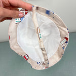 Load image into Gallery viewer, Mayoral Printed Two Piece Dungarees and Sun Hat Set 6-9 Months
