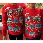 Load image into Gallery viewer, Mini Boden Advent Calendar Sweatshirt Red 6-7
