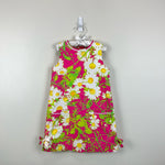 Load image into Gallery viewer, Lilly Pulitzer Girls Hotty Pink Full Sun Flower Shift Dress 6
