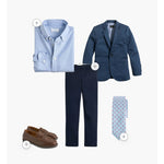 Load image into Gallery viewer, Crewcuts Boys Thompson Suit Jacket and Pants Navy Blue 2T
