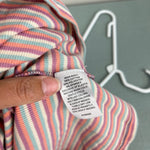 Load image into Gallery viewer, Treasure &amp; Bond Kids' Stripe Ruched T-Shirt Dress Purple Cloud Mini Bands Stripe M 8-10

